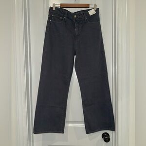 NWT J.Crew slim wide leg jeans, black, 28